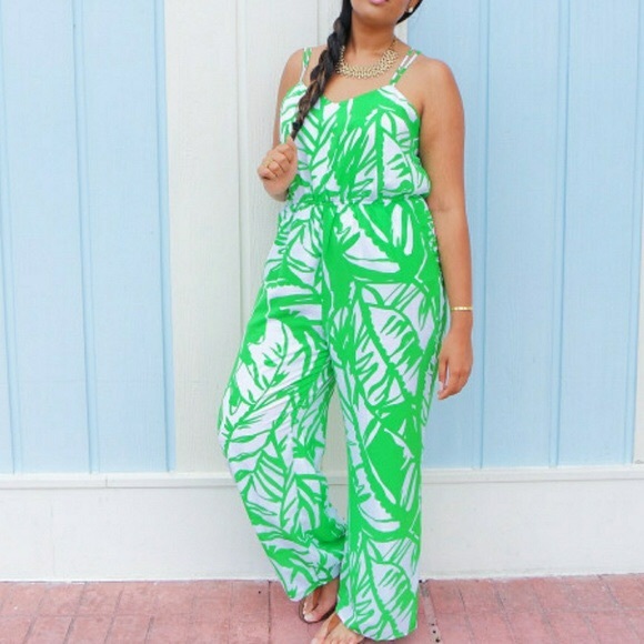 Lilly Pulitzer Pants - Lilly Pulitzer Jumper Green Boom Boom Sleeveless